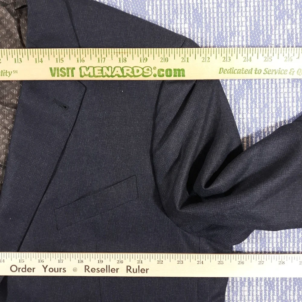 Joseph Abboud Wool Suit Jacket Blazer Mens 50 R Blue Vitale Barberis Canonico